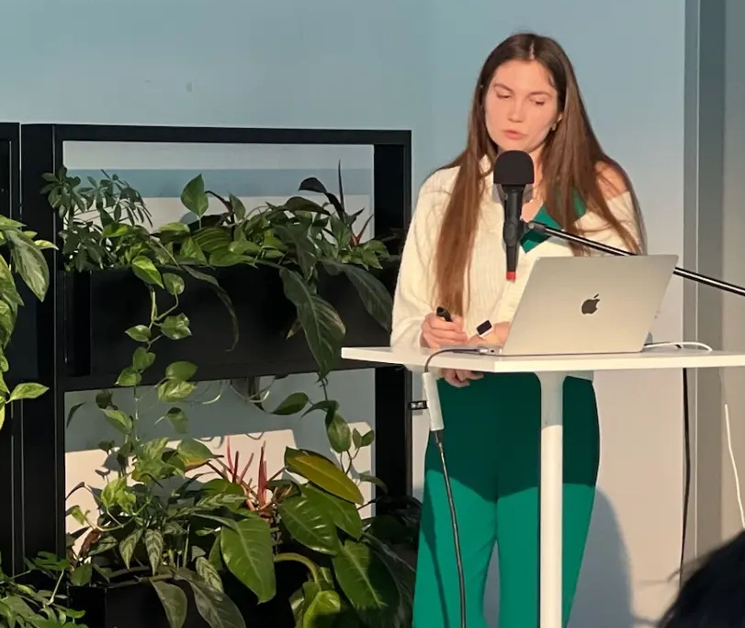 Diana presenting