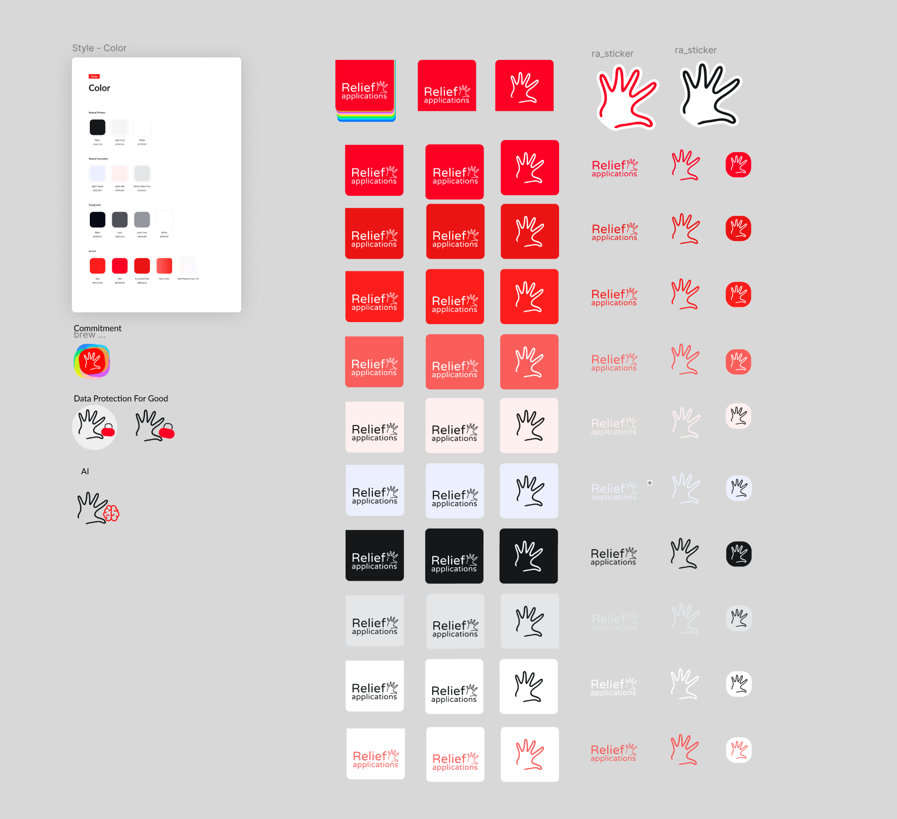 ReliefApplications logo system
